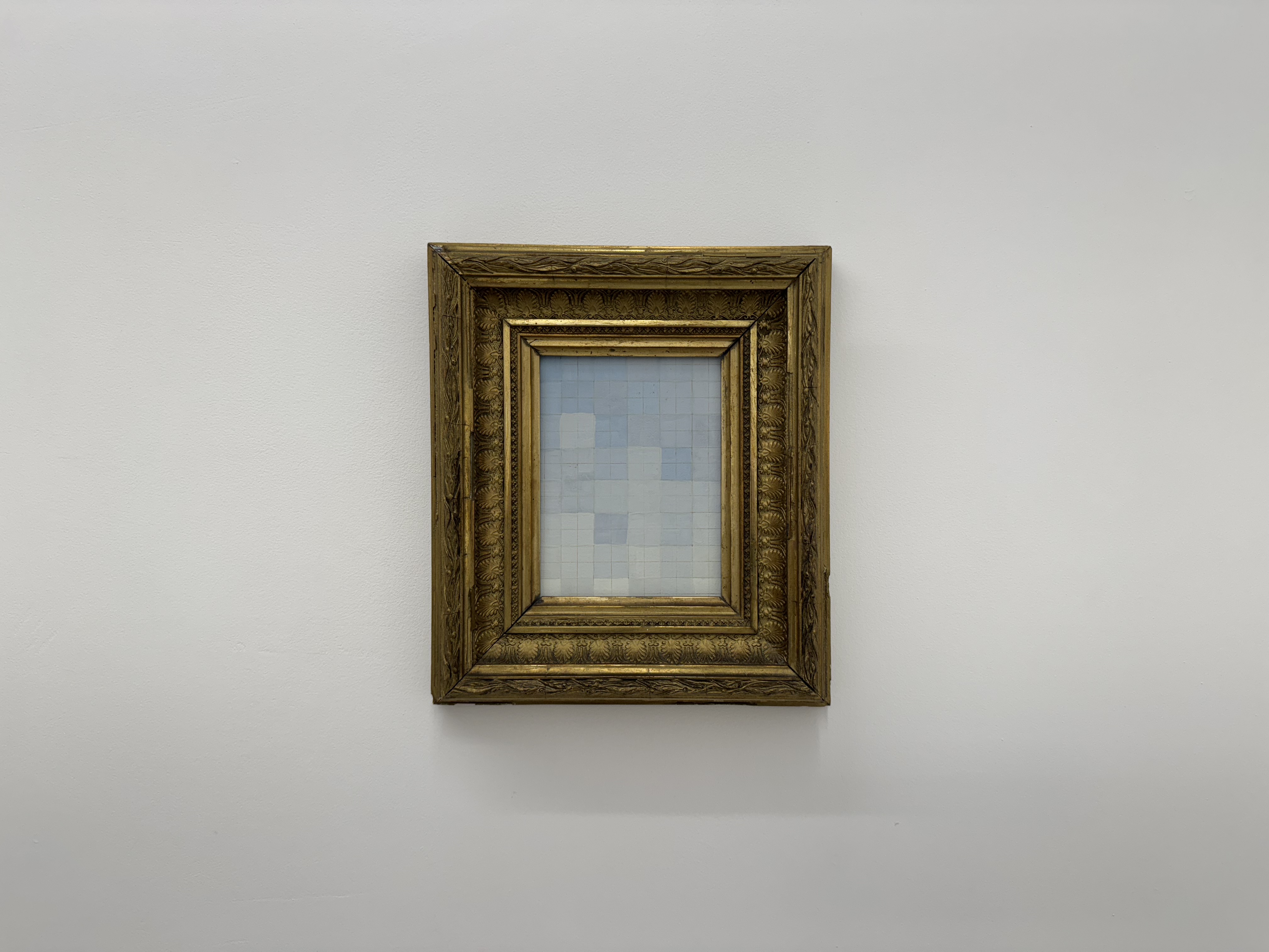 PIECE OF SKY, peinture sur bois, signée au dos, 16 x 13 cm, 2012