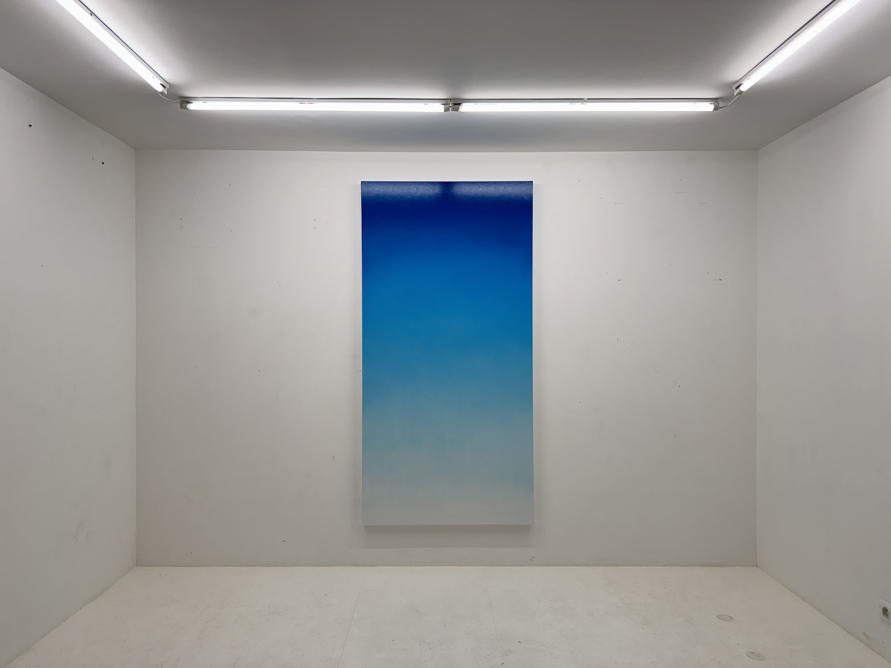 COLORS FOG, peinture à l'huile sur bois, 200 x 100 cm, collection privée, 2025.